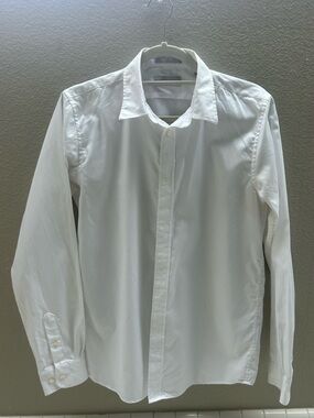 Boy’s White Long-Sleeve Dress Shirt size 20- Classic Collar